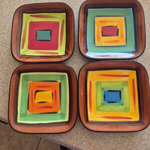 Southern Living At Home Gail Pittman Brio Appetizer Plates, Set of 4